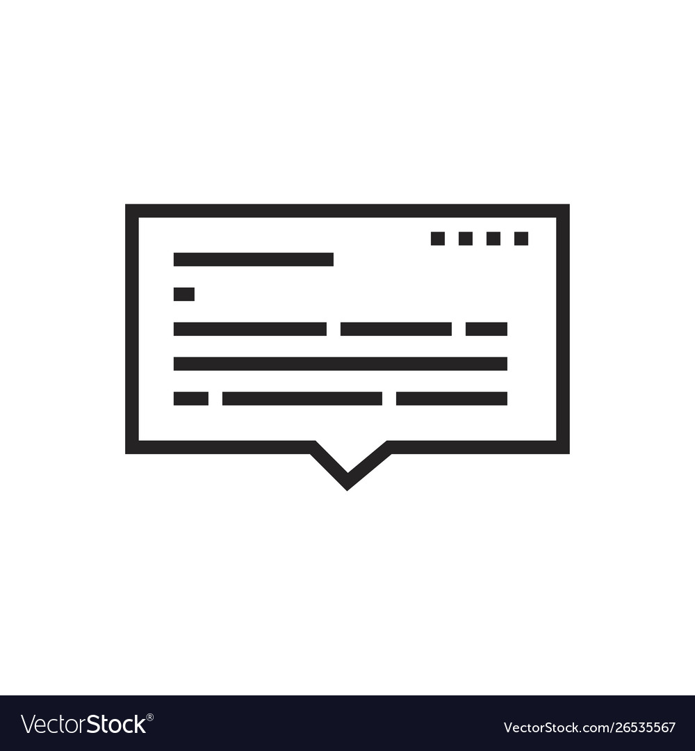 Message icon vector image Message icon