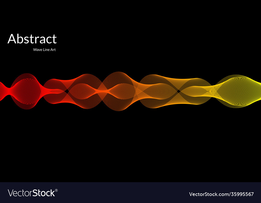 Modern abstract background with wavy lines in red vector image Modern abstract background with wavy lines in red