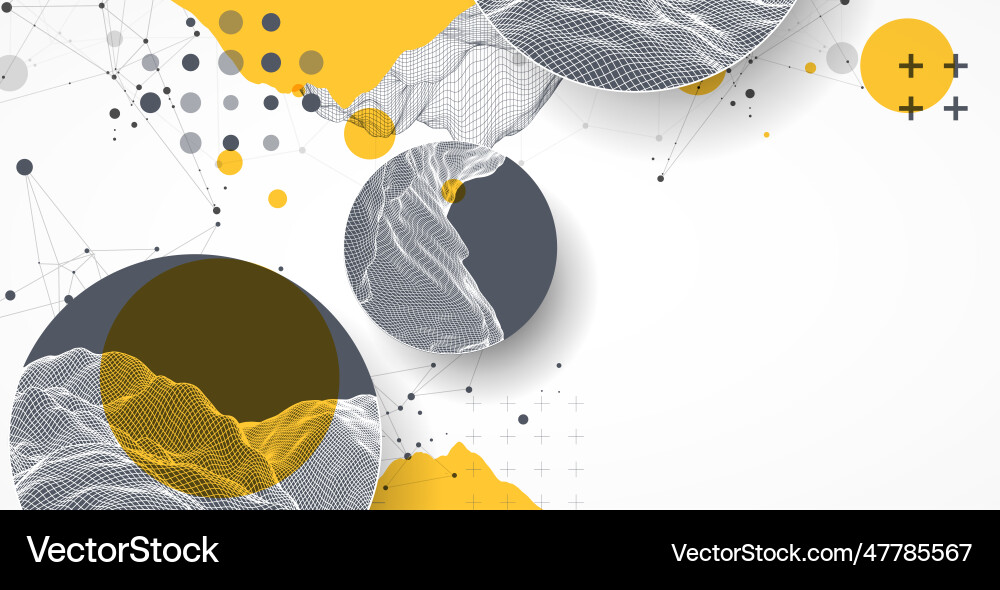 Modern science technology abstract background Vector Image