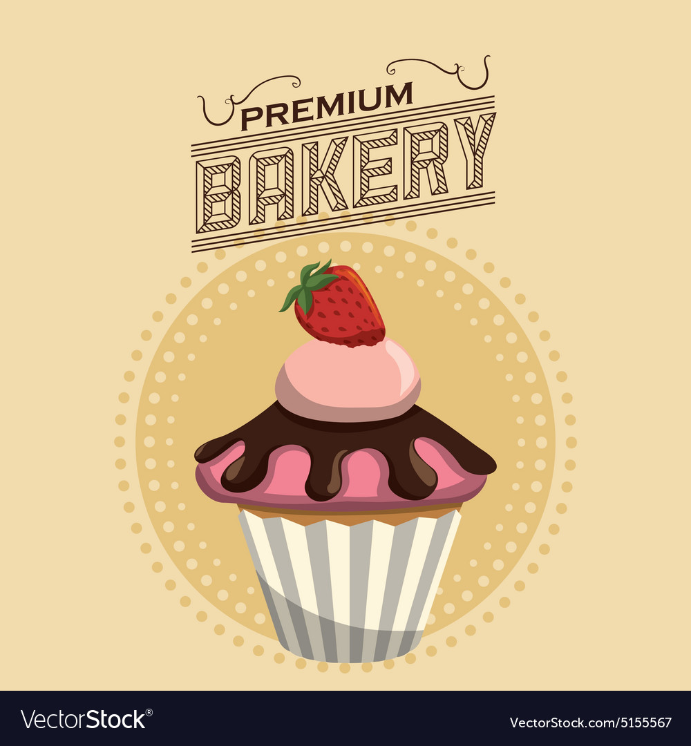 Sweet food design Royalty Free Vector Image - VectorStock