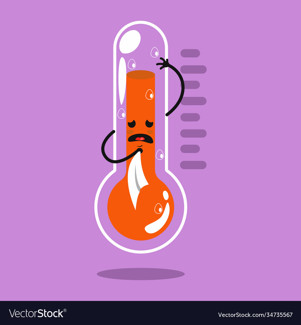 Temperature cartoon character icon Royalty Free Vector Image Temperature cartoon character icon Royalty Free Vector Image