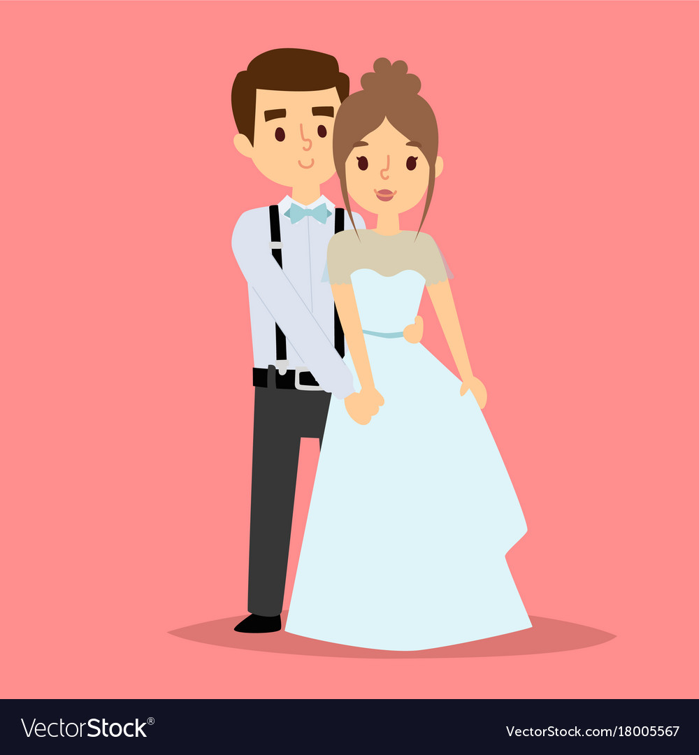 Wedding couple beautiful model girl Royalty Free Vector Wedding couple beautiful model girl Royalty Free Vector