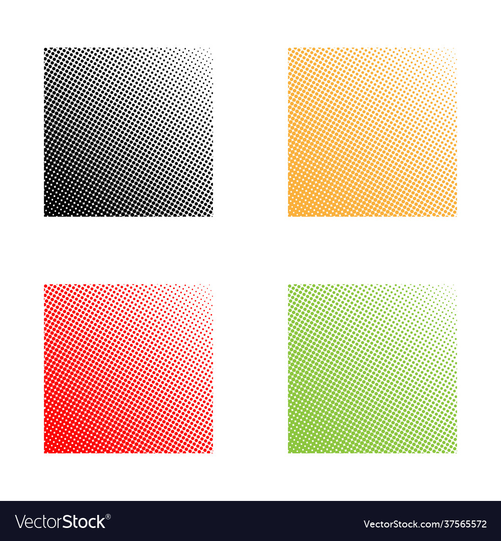 Abstract colorful halftone dots horizontal vector image Abstract colorful halftone dots horizontal