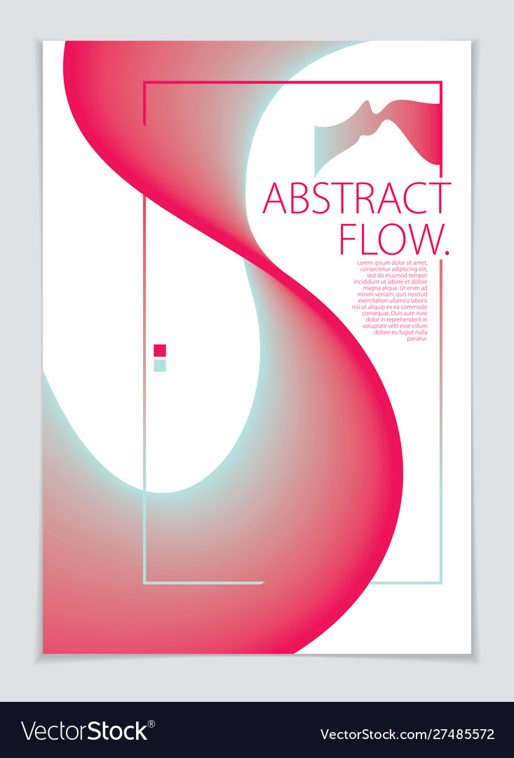 Abstract shape background composition a4 print vector image Abstract shape background composition a4 print