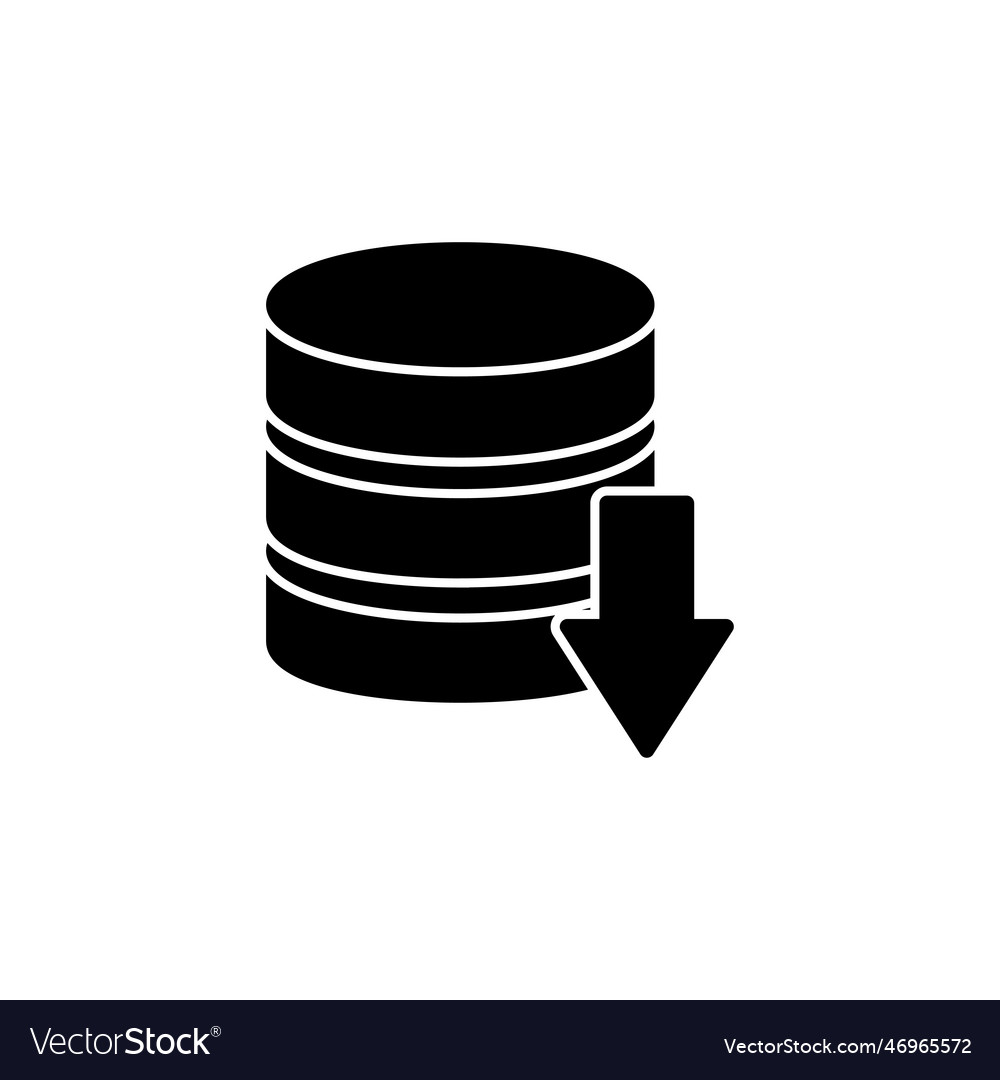 Database icon server storage vector image Database icon server storage