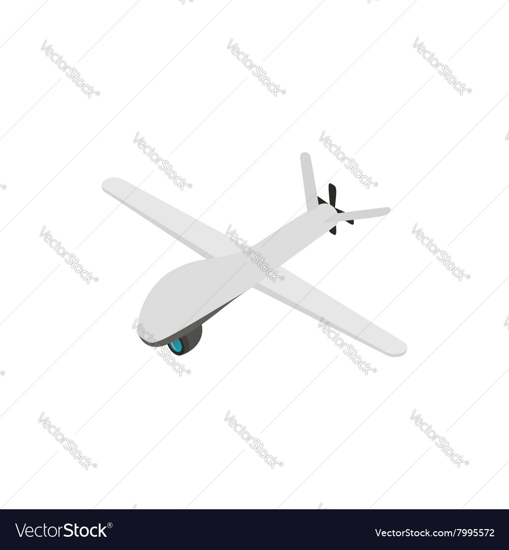 Glider icon isometric 3d style Royalty Free Vector Image