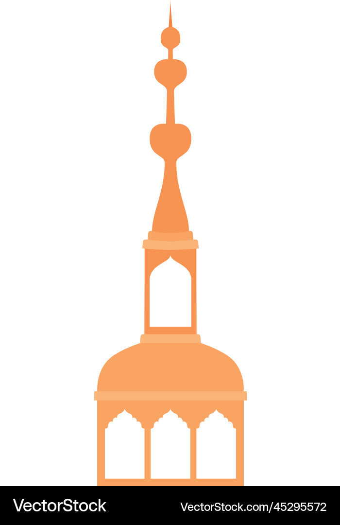 Islamic tower Royalty Free Vector Image - VectorStock