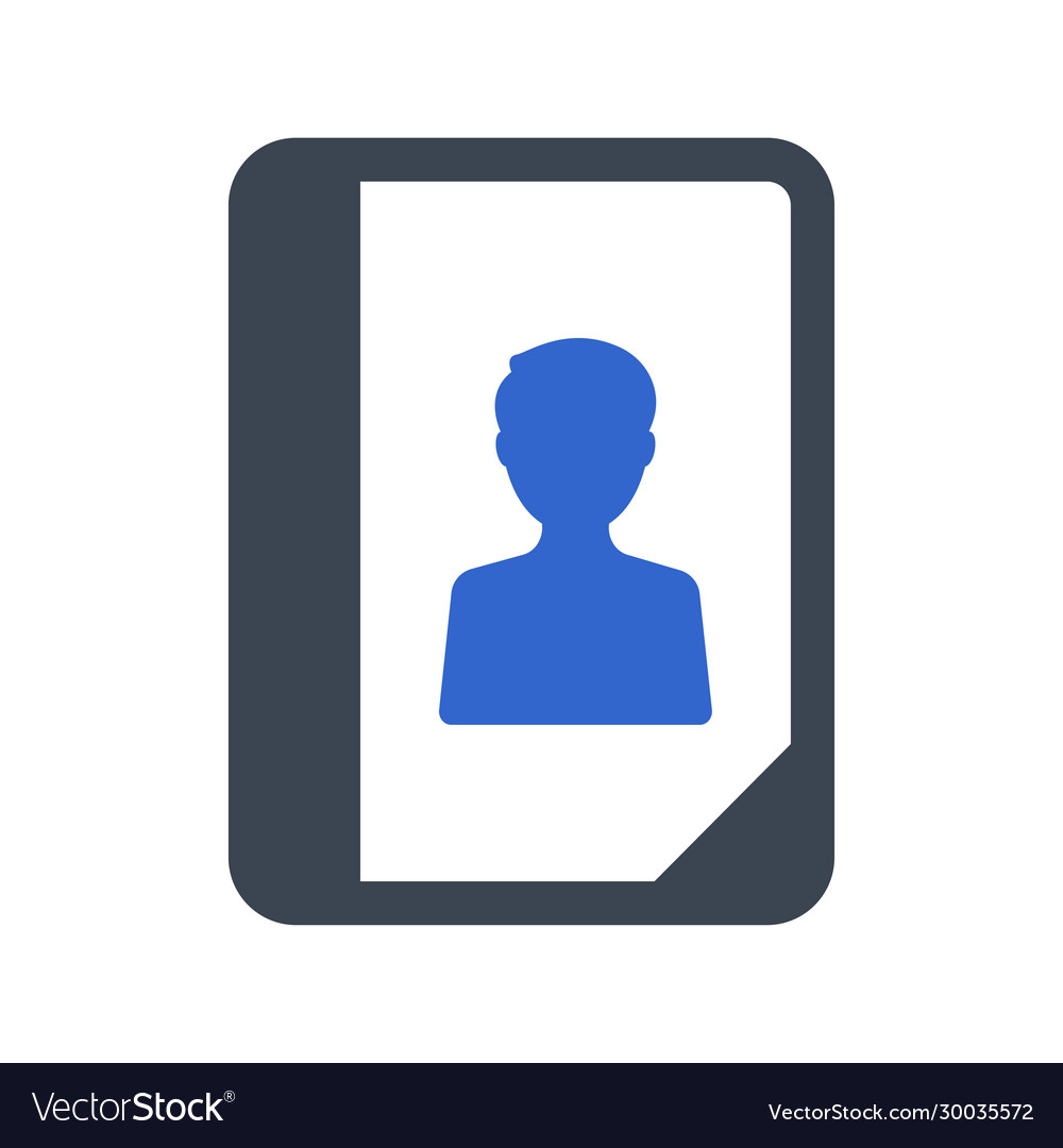 Phone book contact icon