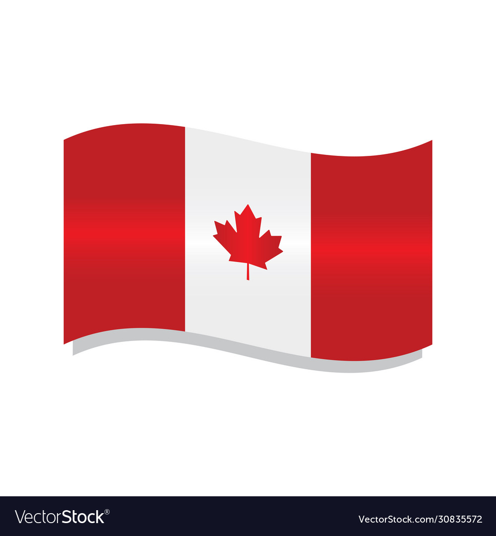 Waving flag canada