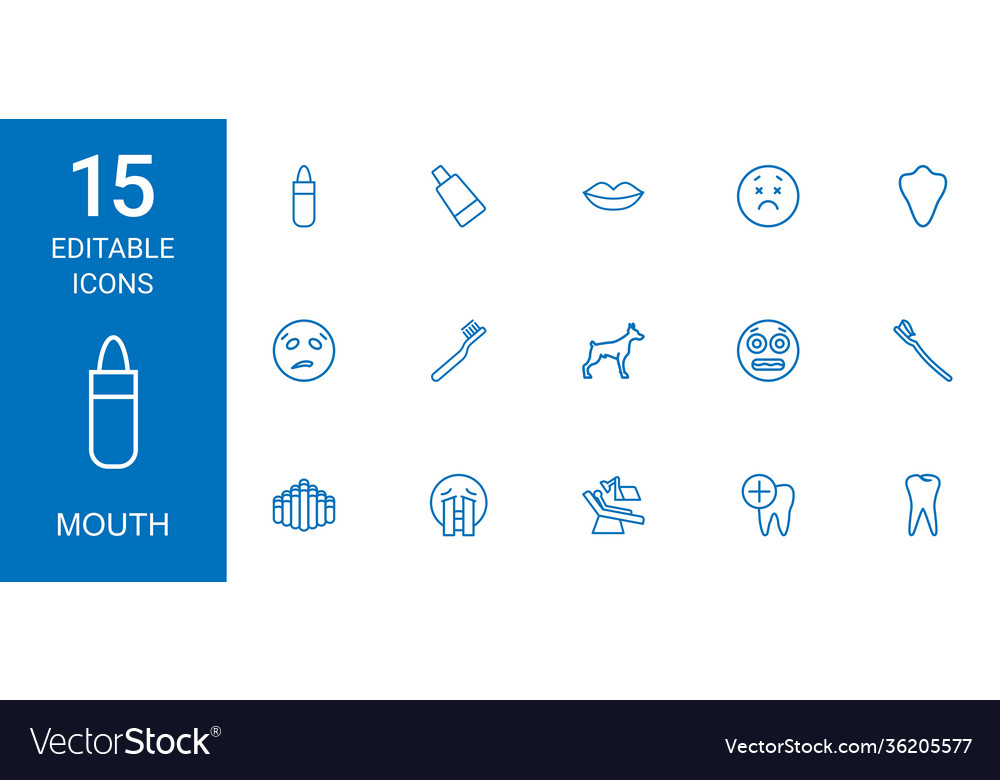 15 mouth icons