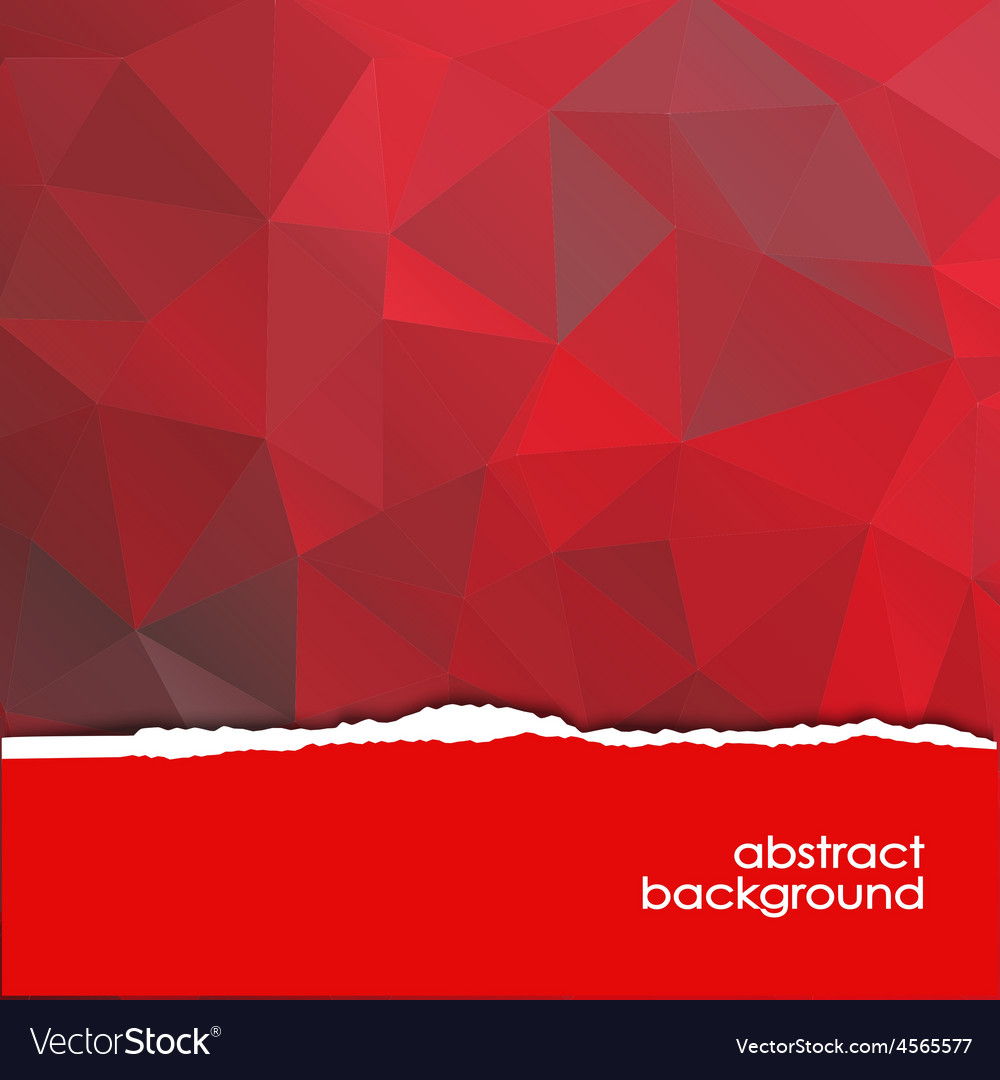 Abstract red background with a polygonal pattern