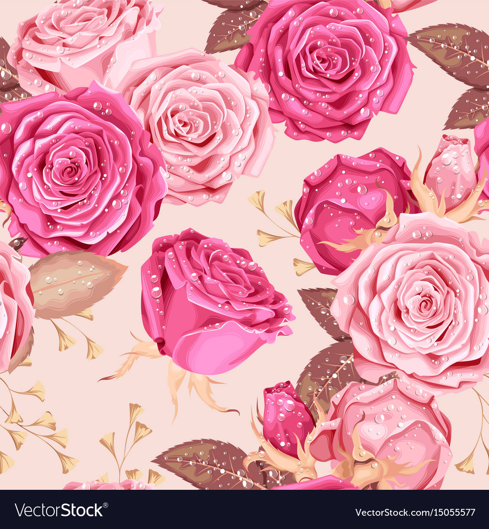 Beautiful roses seamless