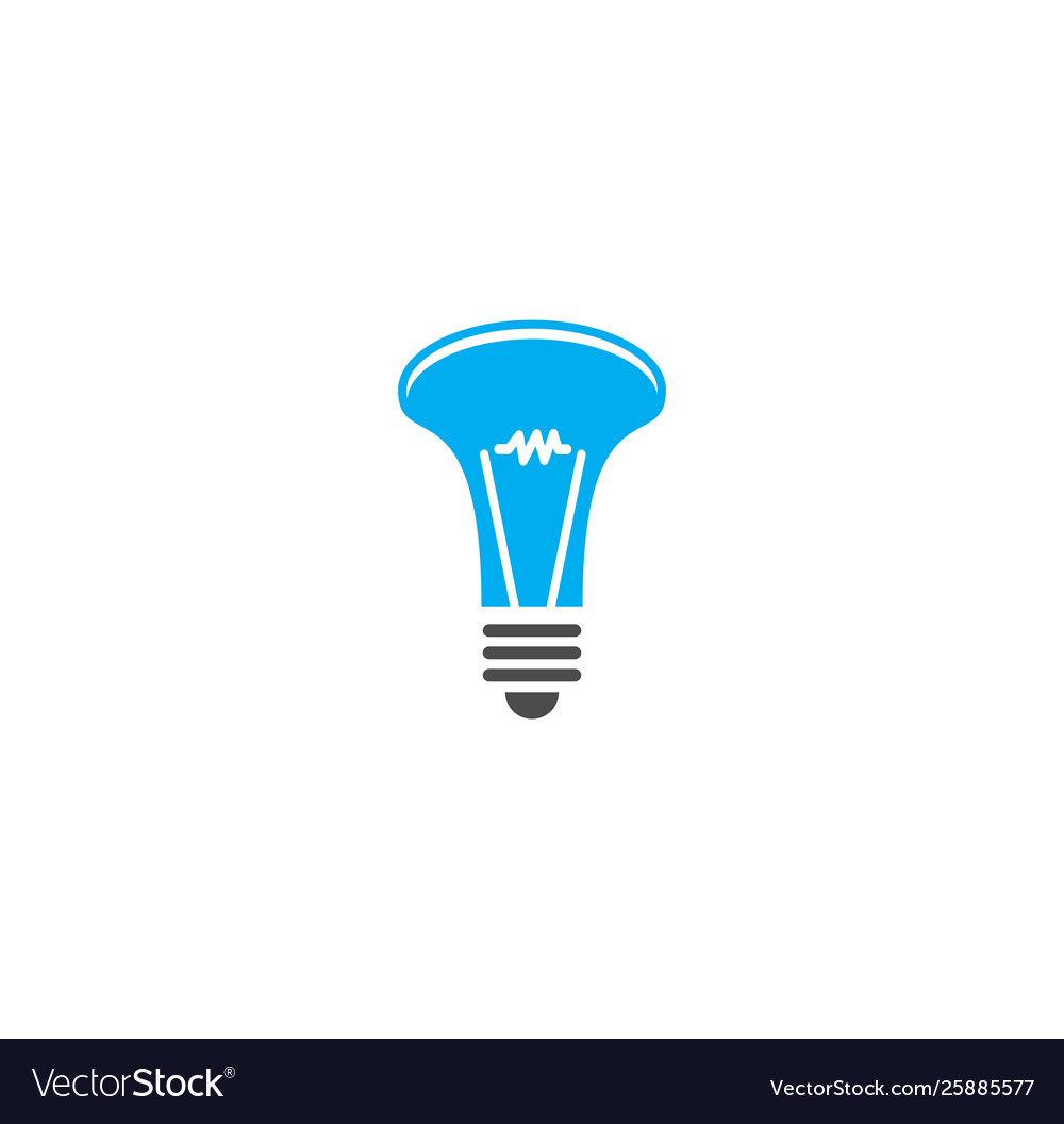 Bulb icon on background for graphic and web design