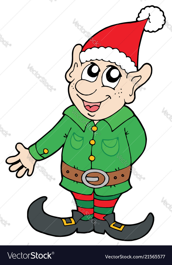 Christmas elf Royalty Free Vector Image - VectorStock