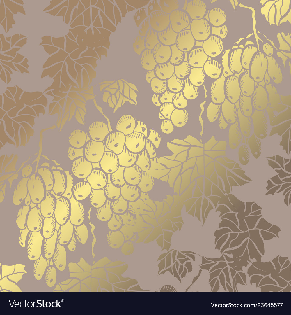 Golden floral pattern