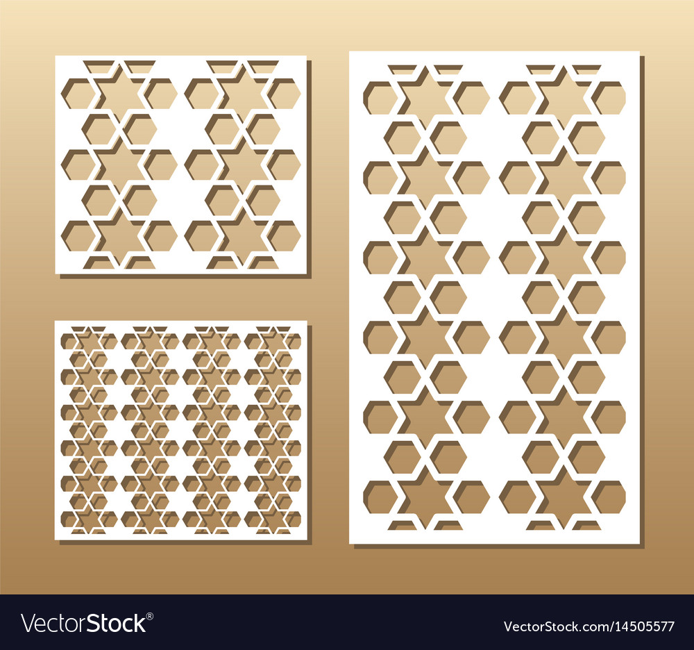 Laser cut panel Royalty Free Vector Image - VectorStock