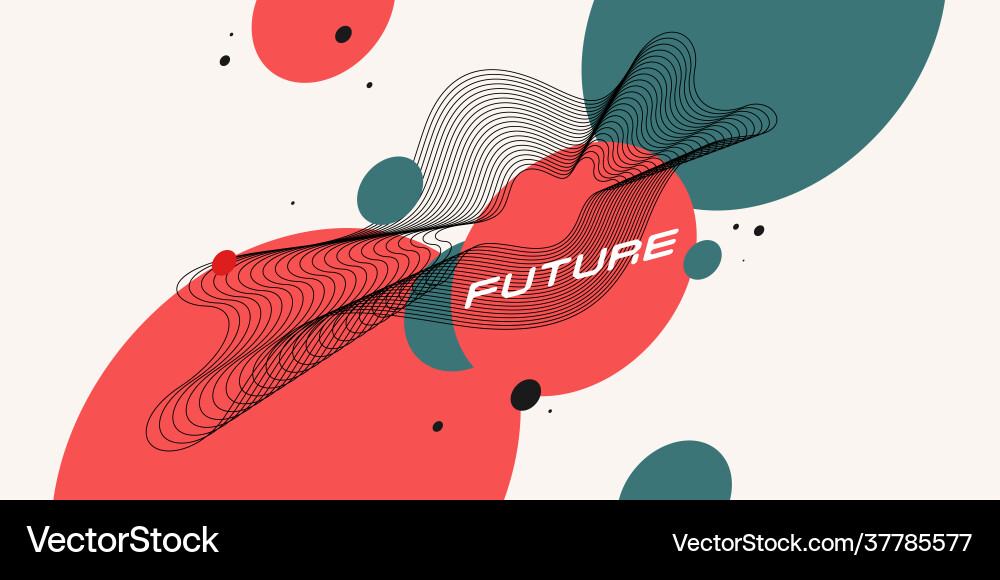 Modern backgrounds with abstract elements Vector Image