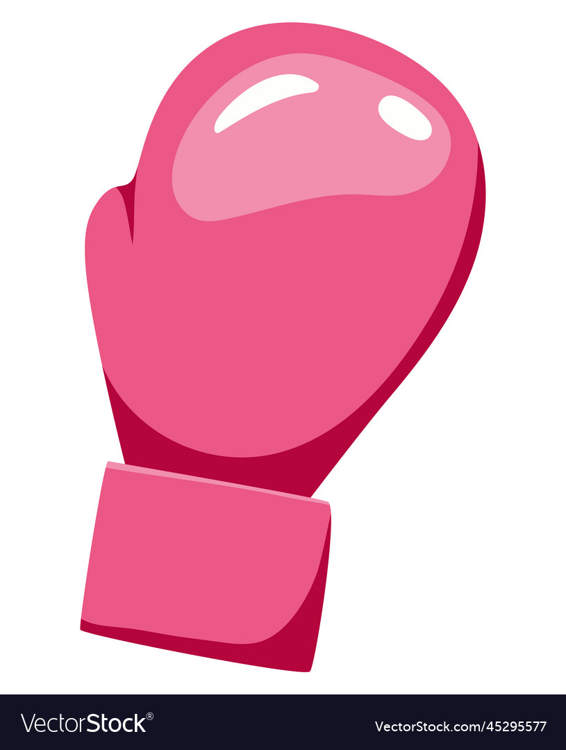 Pink boxing glove design Royalty Free Vector Image