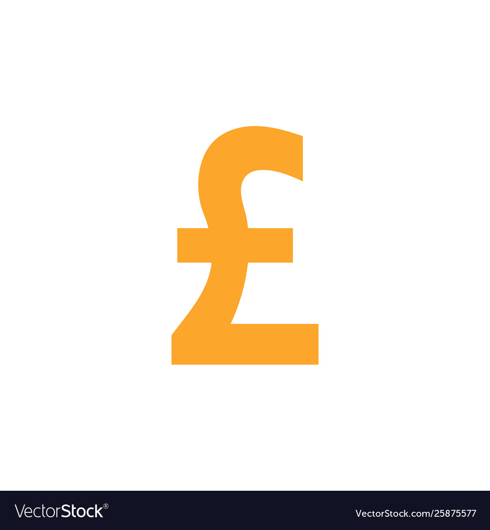 Poundsterling currency icon design template