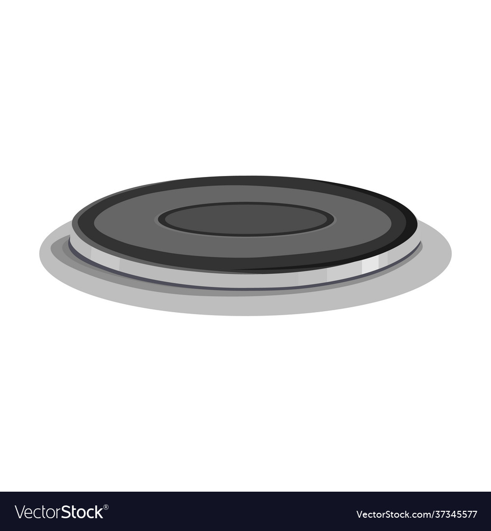 Stove burner cartoon icon Royalty Free Vector Image