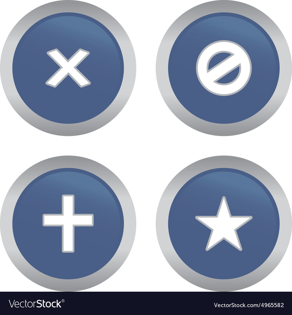 A set blue labels with web icons