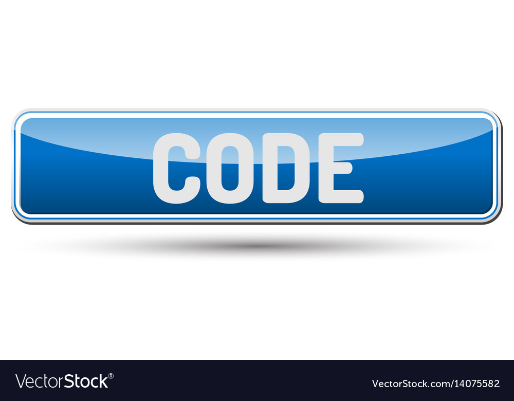 Code - abstract beautiful button with text