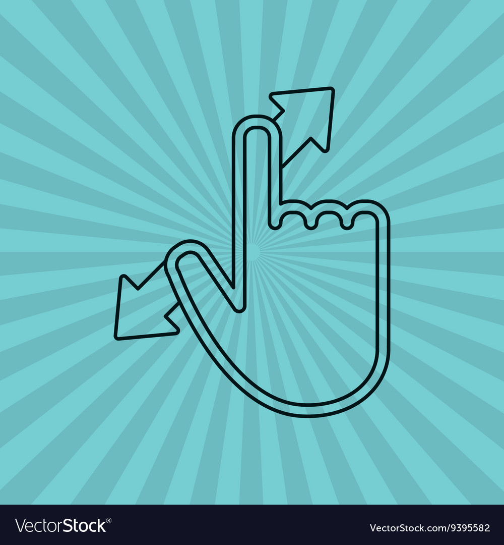 Communication design cursor icon colorful