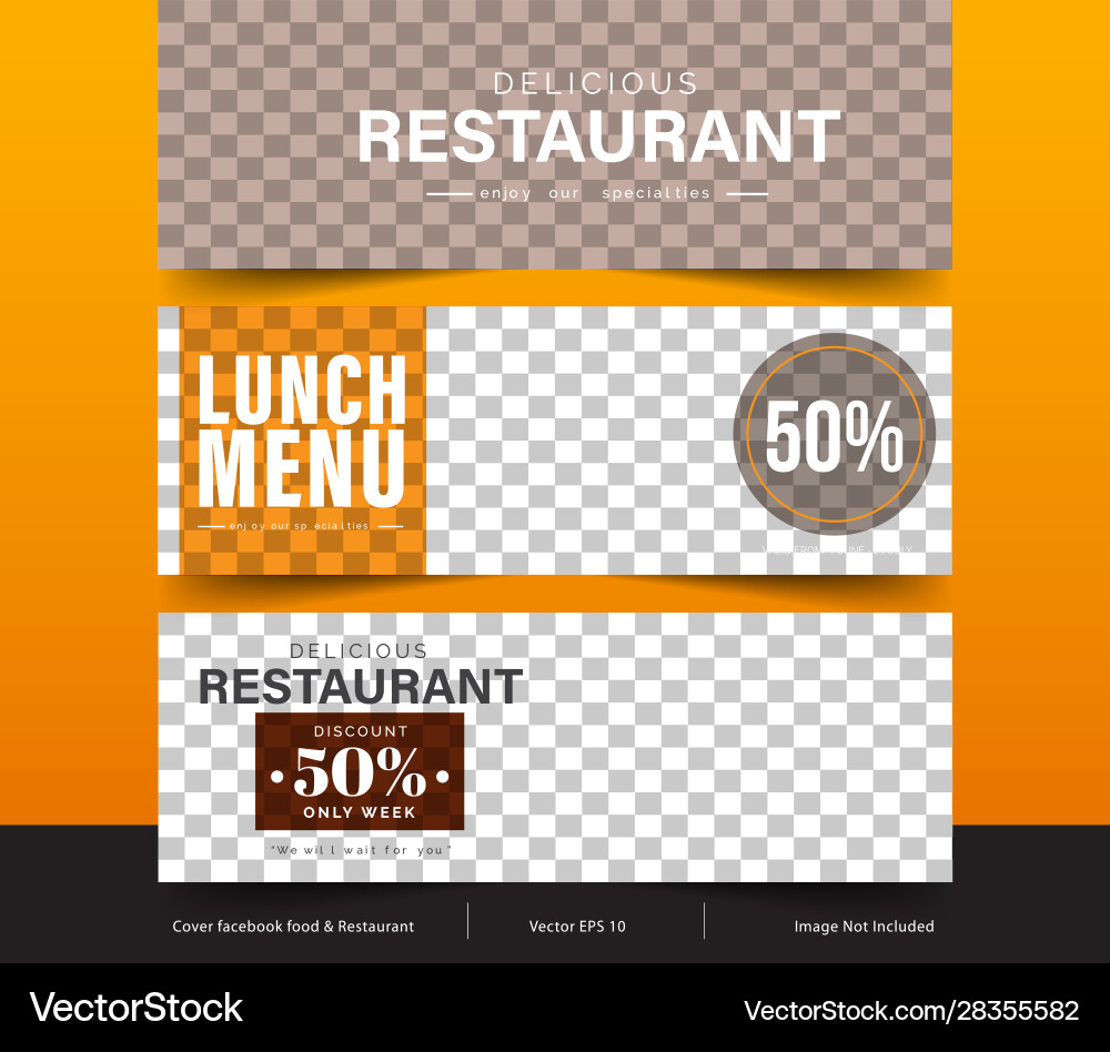 Design Banner For Social Networks Template Vector Image