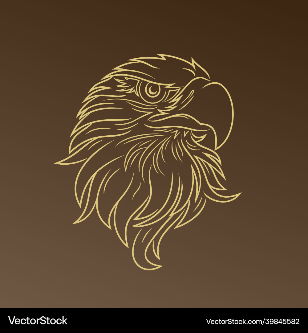 Eagle head image Royalty Free Vector Image - VectorStock