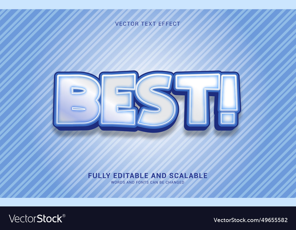 Editable text effect best style
