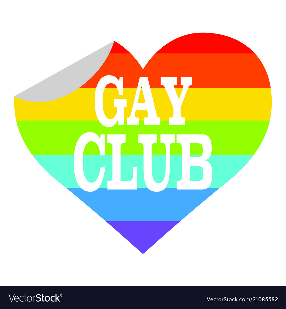 Gay club label Royalty Free Vector Image - VectorStock