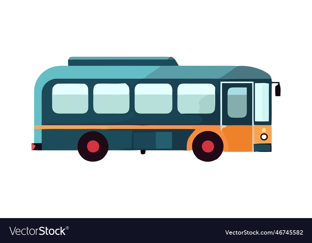 Tour bus travels Royalty Free Vector Image - VectorStock