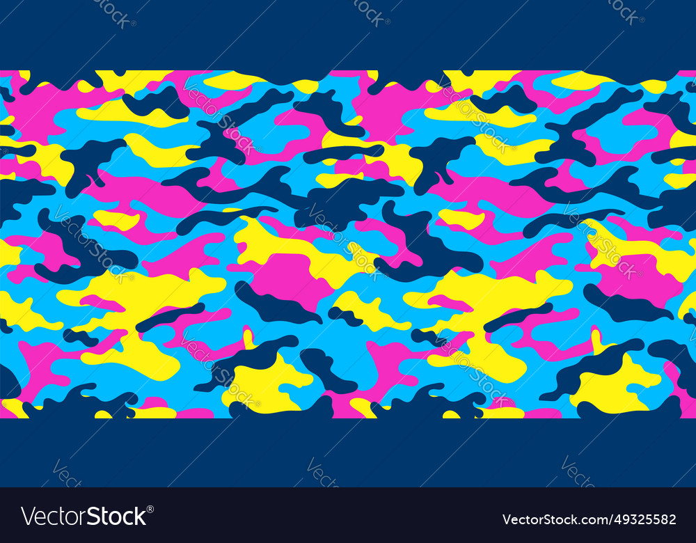 Trendy acid camouflage military pattern Royalty Free Vector