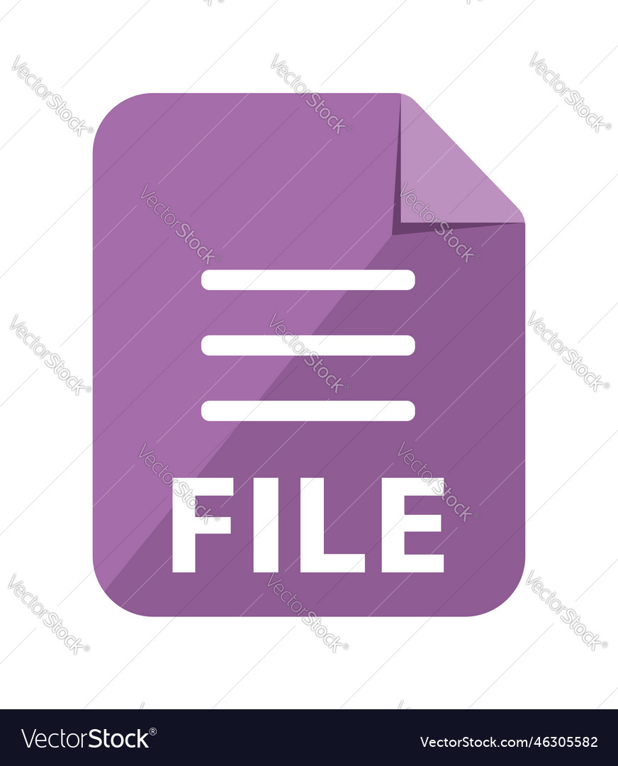 Various file type icon vector image Various file type icon