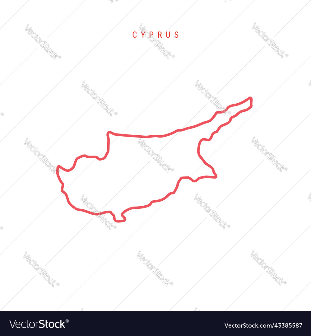 Cyprus Editable Outline Map Royalty Free Vector Image Cyprus Editable Outline Map Royalty Free Vector Image
