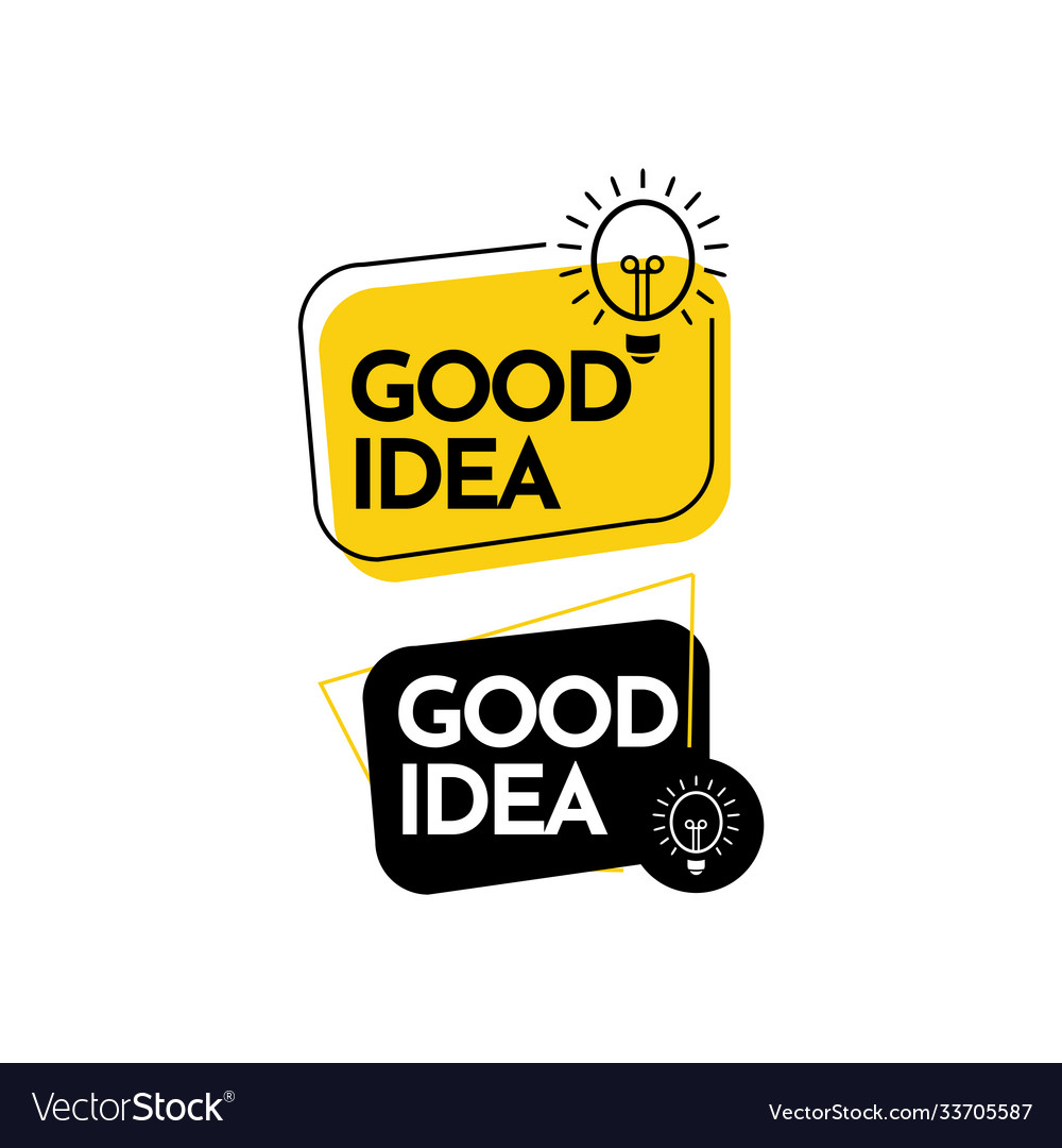 Good idea text label template design
