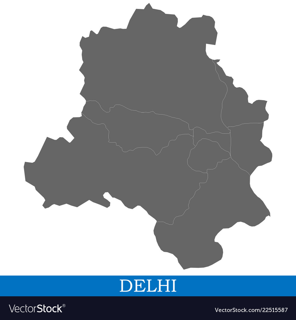 High quality map city of india