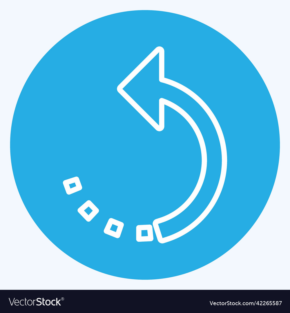 Icon rotate left suitable for photo editing Vector Image