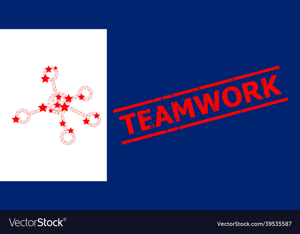 Teamwork textured stamp and bitcoin node links