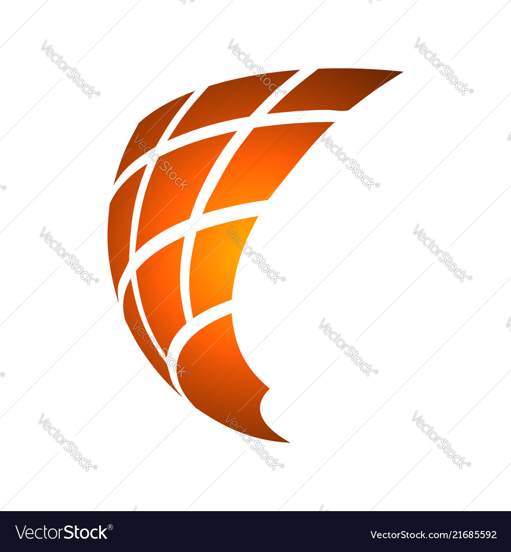 Abstract shape logo design element