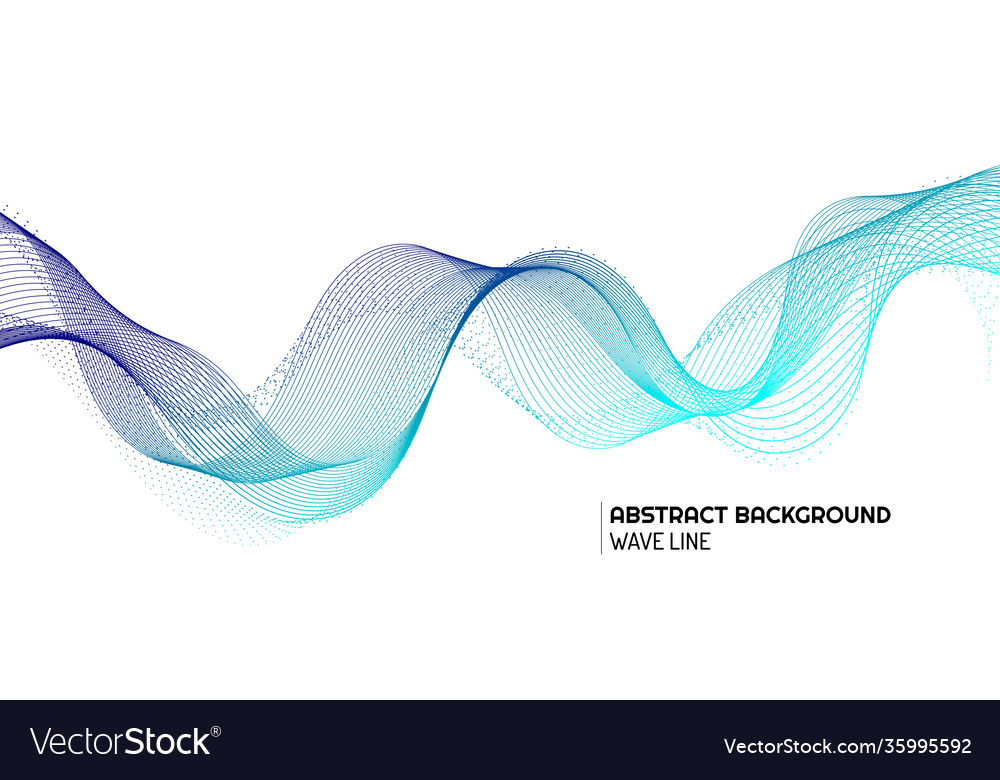 Abstract wave element for design