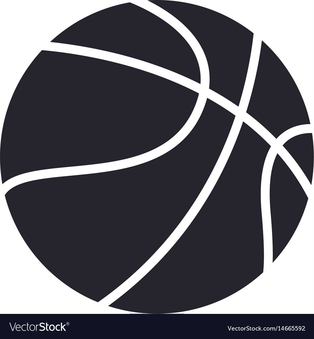 Download Basketball ball sport play equipment pictogram Vector Image