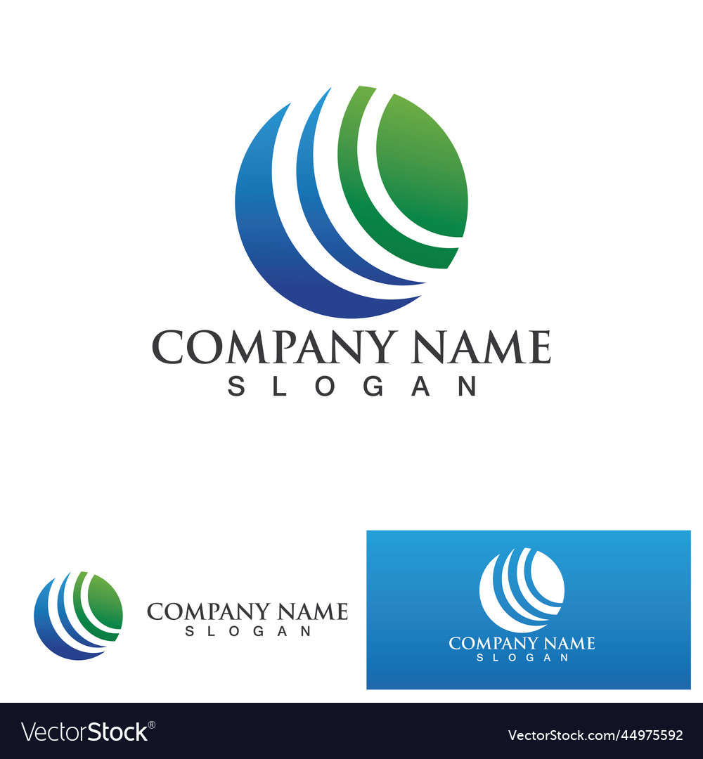 Business finance and marketing logo design Vector Image