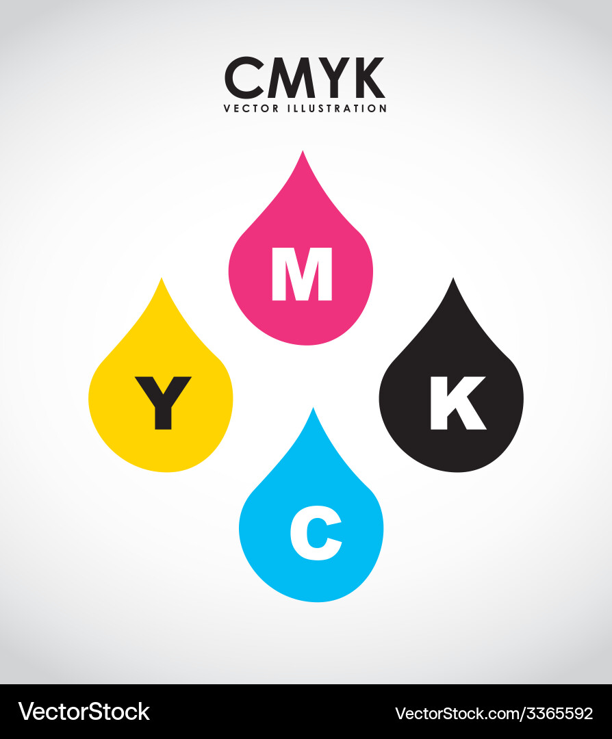 Cmyk design Royalty Free Vector Image - VectorStock