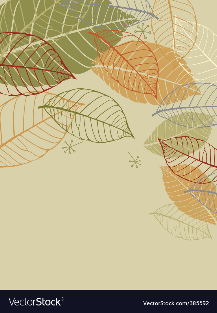 Elegant Leaf Pattern Background