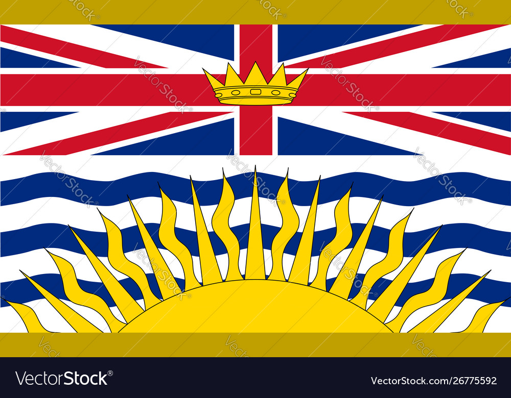 Flagge british columbia canada vancouver