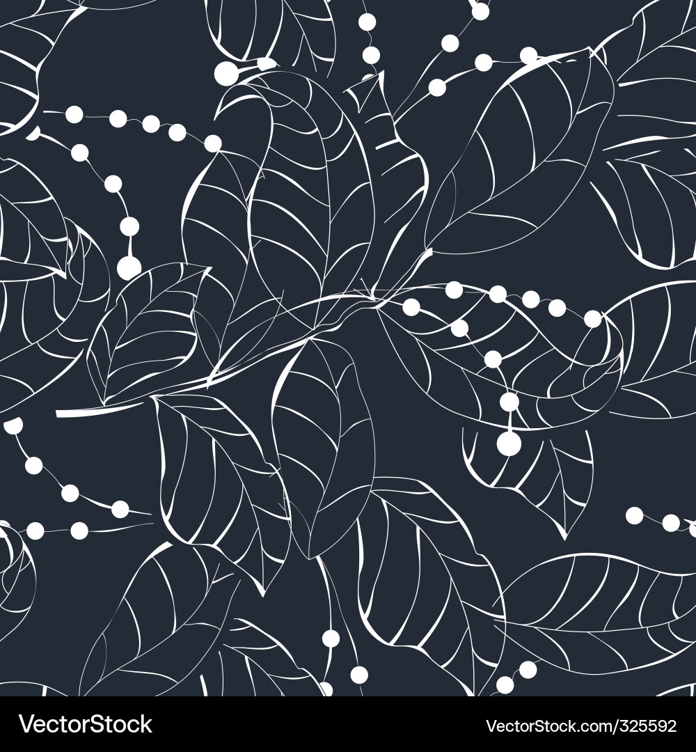 Leaves pattern Royalty Free Vector Image - VectorStock