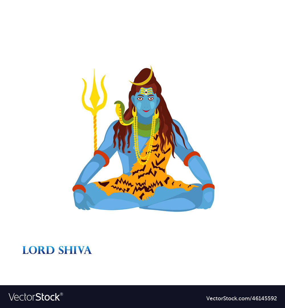 Lord shiva Royalty Free Vector Image - VectorStock
