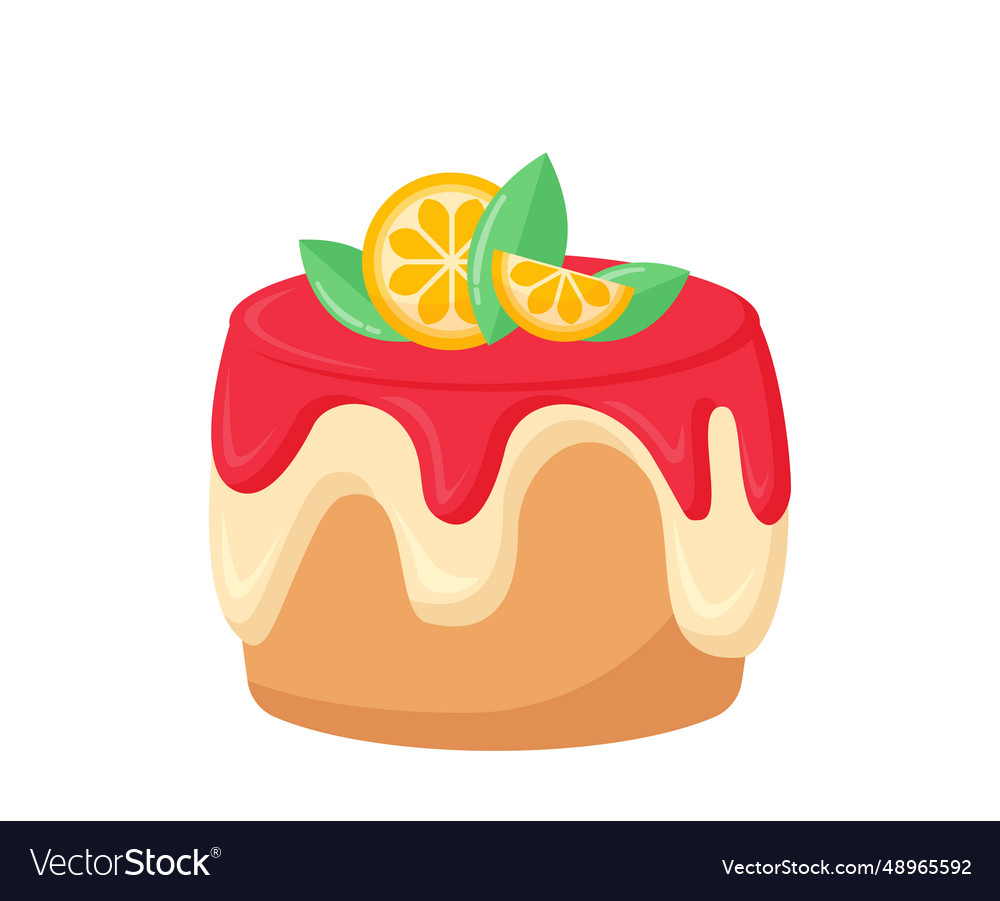 Sweet cake concept Royalty Free Vector Image - VectorStock