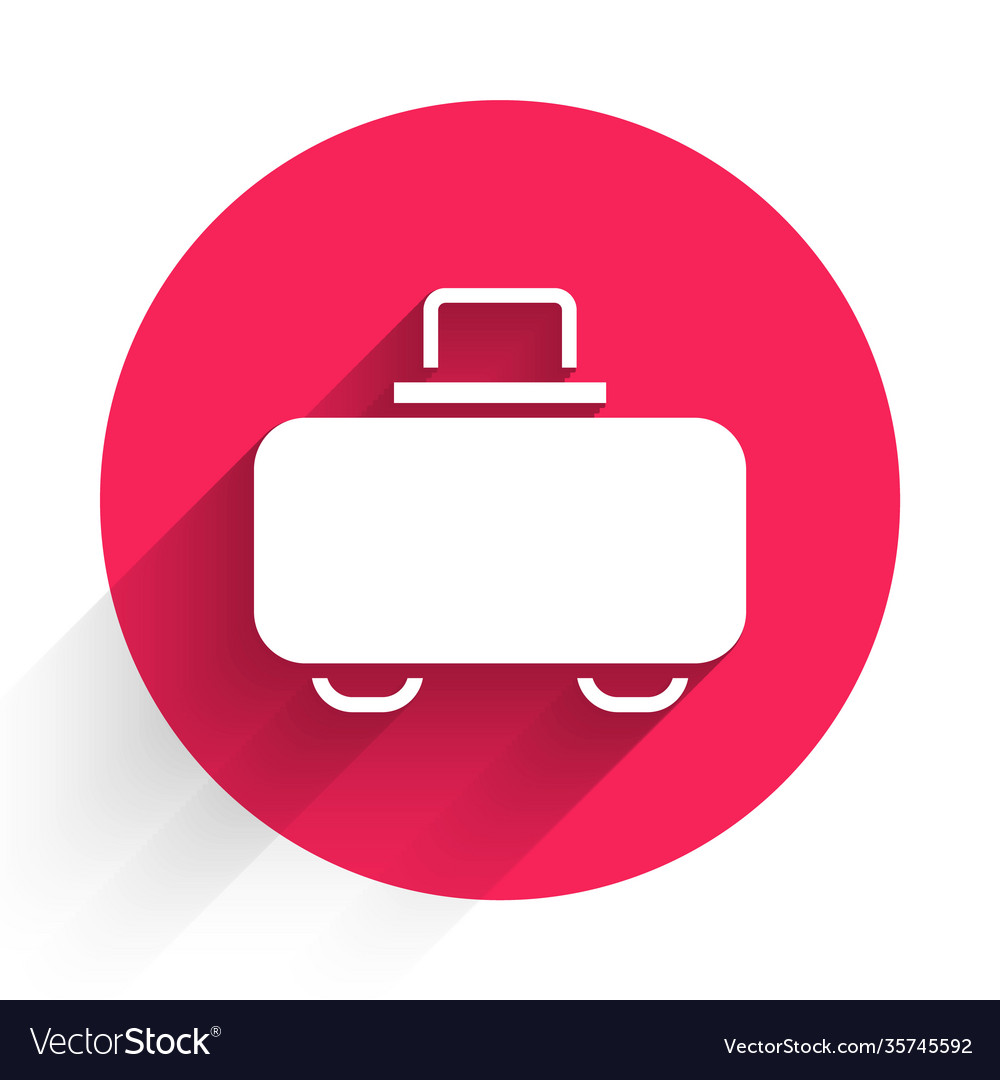 White weapon case for storing and transporting vector image White weapon case for storing and transporting